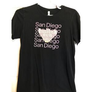 CANVAS T-Shirt Men's M Black Short Sleeve San Deigo Logo
